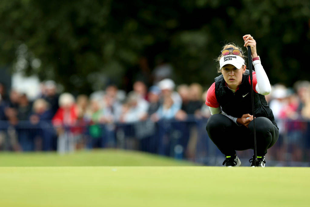 Nelly Korda during the 2023 AIG Women